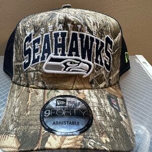 Seattle Seahawks NFl Real Tree hat Stamped.